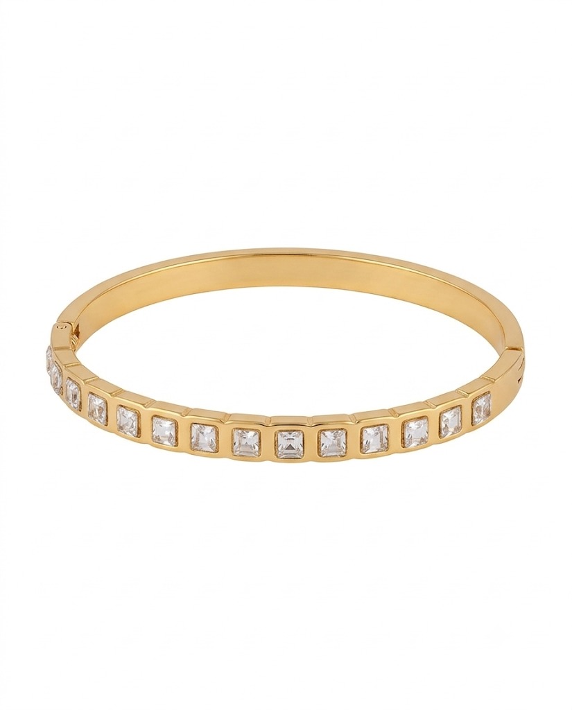 Square Crystal Bangle
